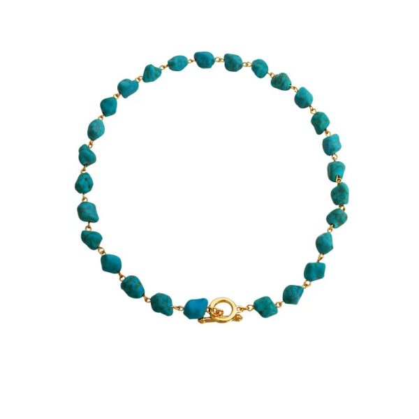 Bohemian handmade shaped colored stone necklace - Image 5
